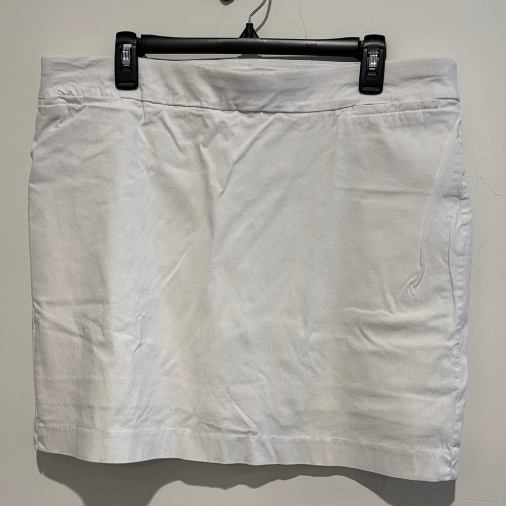 White Mini Skort
